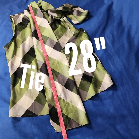 Nine West Suit Women's Sleeveless Tie Neck Top - Picture 5 of 12